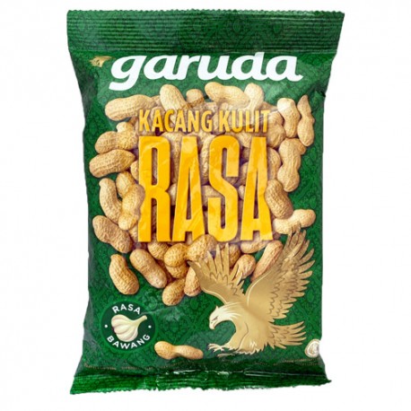 Garuda - Kacang Kulit rasa Bawang - Cacahuètes saveur ail 210g
